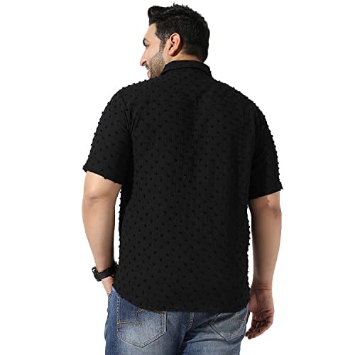 Image of Instafab Plus Men's Button Up Regular Fit Shirt for Casual Wear Modern Clothing Shirt Crafted with Regular Sleeve, Comfort Fit & High-Performance for Everyday Wear