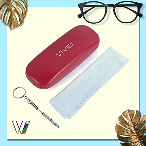 Image of VIVID Vision Unisex Adult Lightweight Eyewear Specs Case Cover | Protect Eye Glasses | Chashma Dibbi | Spectacle Box