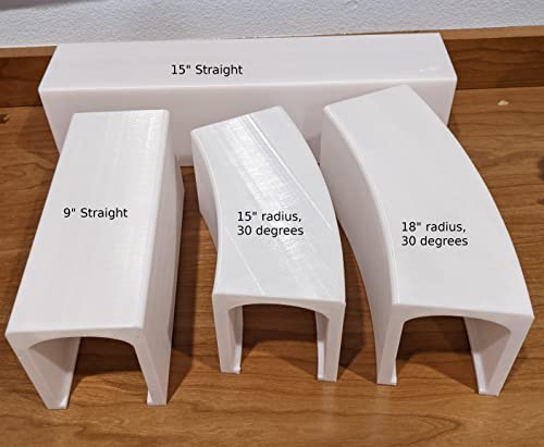 Tunnel train HO 30° rayon 38 cm blanc : Solution virages réalistes - 2