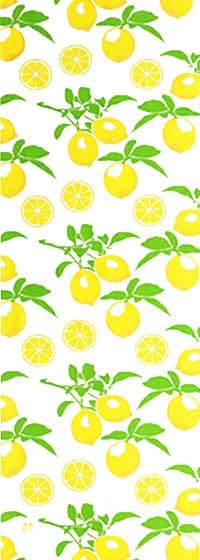 染の安坊 Anbo Tenugui Hand Towel, Let's Pick Lemons, 100% Cotton, Made in Japan, 13.8 x 39.4 inches