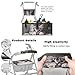 LedBack Cute Gray Cat Rollator Cover Universal Rollator Walker Seat and Backrest Covers Walker Accessories Sets for Seniors Underseat Pouch Tote for Rolling Walkers