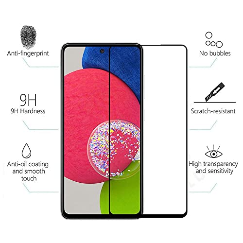 Image of Screen Protector for Samsung Galaxy A52s 5G | A52 5G (Black) Tempered Glass Edge-to-Edge 6D Screen Guard With Installation Kit