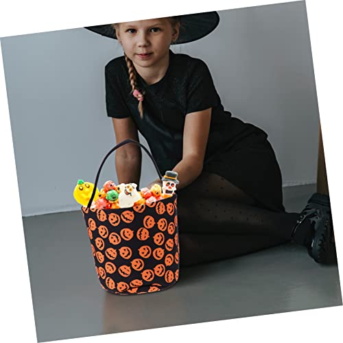 GAFOKI 1 bolsa de presente para festas com estampa de abóboras doces com tema ou para sacola, lanche
