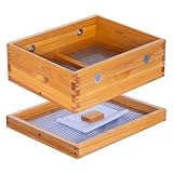 Honey Lake 10-Frame Beehive Candy Board & Quilt Box Set, Dipped in Beeswax for Langstroth Hives β Overwintering Supplies as Bee Feeder & Moisture Control for Beekeepers (Assembled)