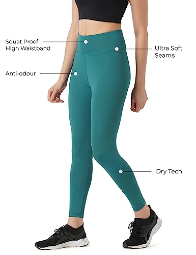 Image of PUMP'D Women's Stretchable Leggings with Back Pocket -Lightweight | Anti-Odor | Squat Proof | Dry Tech | Yoga Pants - Fitness Leggings, Multipurpose Track Pants, Gym Tights, Active Wear Lower