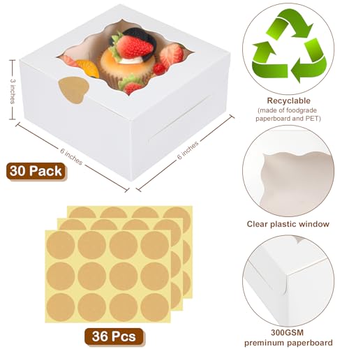 Colovis BAKERY BOX-W-1 30 Pcs White Bakery Boxes thumb #1