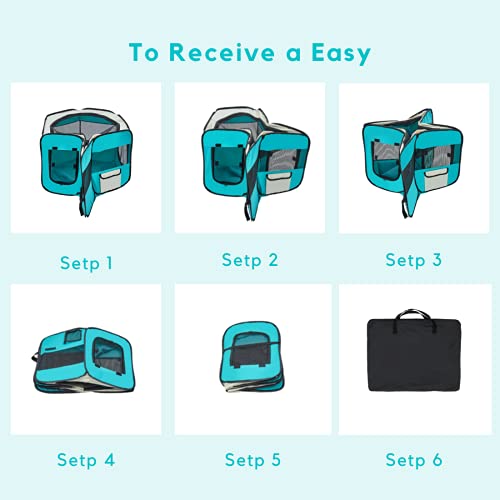 Portable Pet Playpen Foldable Kennels Playpen for Dog&Cat Carrying Case Travel Removable Shade Cover Predelivery Room… - Image 6