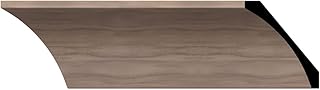 WM291 - Americraft Crown Solid Hardwood Moulding, 4"H x 3 1/2"P x 5 1/4"F x 96"L, Stain Grade Walnut