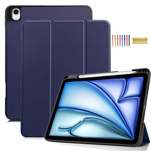 Étui iPad Pro 11 2024 évite les fissures grâce au cuir rigide et silicone