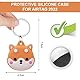 AXFEE AirTag Schutzhülle, Silikon Keyring Schutzhülle Kompatibel mit AirTags, Schutzhülle für Apple AirTags, Mini Apple AirTags Case, Hülle Schlüsselanhänger Case, Leicht Cover mit Schlüsselanhänger