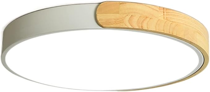 SHUANGZ Ultradunne Ronde Plafondlamp Van 1,9 Inch Dimmen In Drie Kleuren Bitterkoekje Platte Lamp Ingebouwde Installatie LED-plafondlamp Makkelijk Te Installeren Scandinavische Stijl Slaapkamer