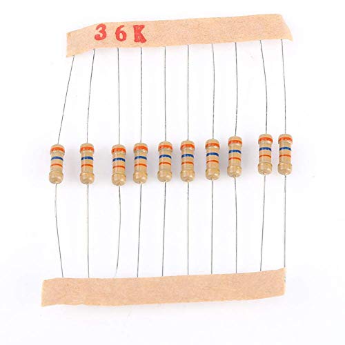 100 Values 1000Pcs 1-10M Ohm 1/2W Carbon Film Resistor Assortment Kit With Label 300V For Diy Projects And Experiments #TOP4