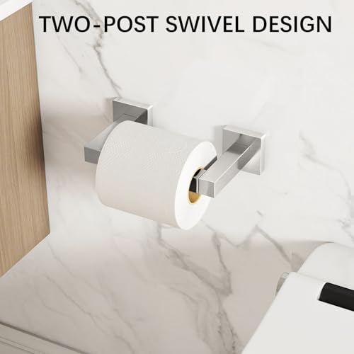 Image of FEILERN Toilet Paper Holder Brushed Nickel, Pivoting for Bathroom
