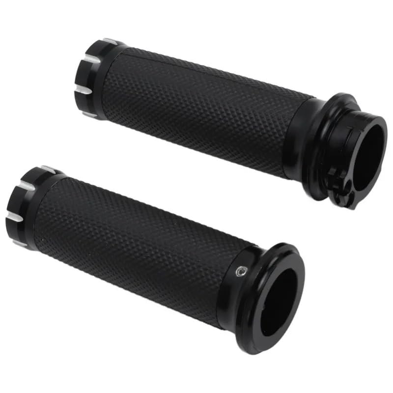 Poignées guidon moto 25mm en alu et caoutchouc de haute finition - 3