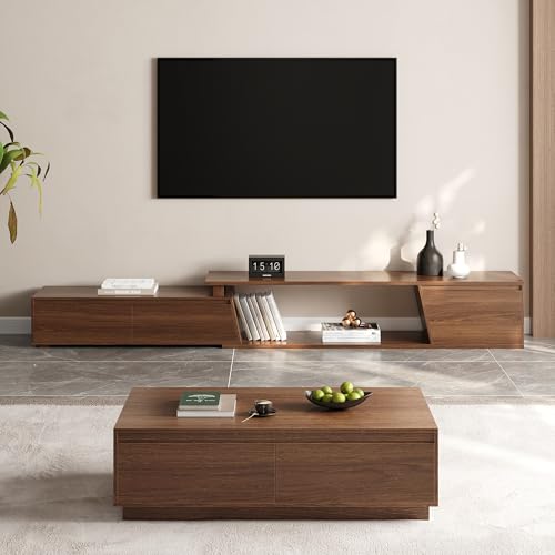 & Coffee Table Set, Extendable Tv Console For 120" Tv With S