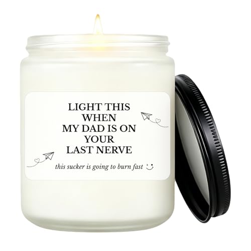 PUQGAOIP Gifts for Mum On Her Birthday 1 Piece 6 Cm Glass Jar Funny Lavender Candles Gifts for Women - Humorous Quote Relaxing Presents for Mum Home Decor for Bedroom Living Room