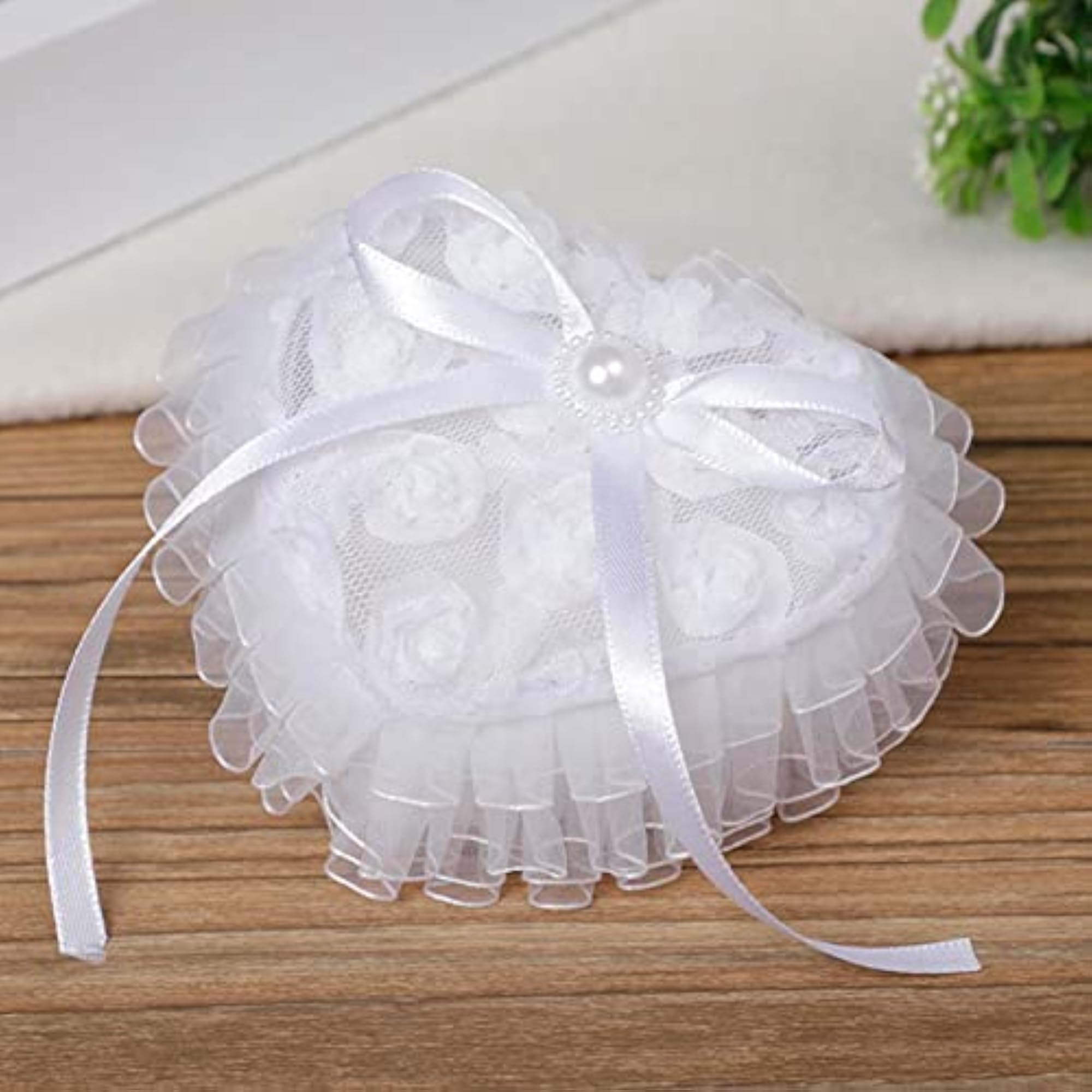 Bridal Ring Holder Cushion Jewelry Case