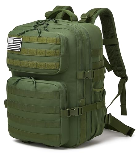 Image of Wotony Military Tactical Backpack for Men Waterproof Daypack 3 Day Assault Pack Molle Bag with Water Bottle Holder