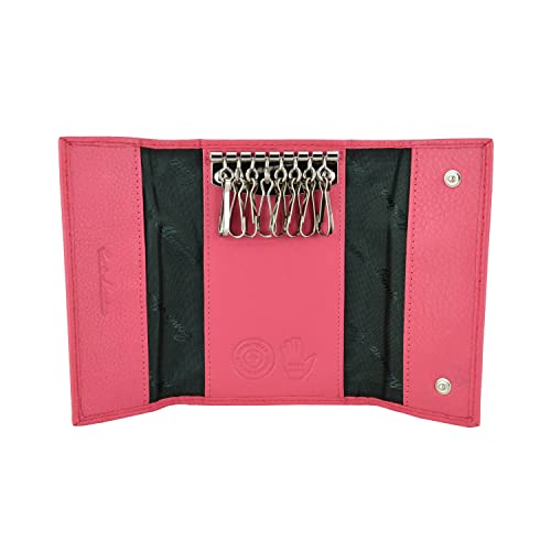 CONTE MASSIMO Portachiavi Uomo Donna, Vera Pelle (Rosa)