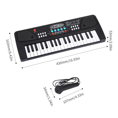 Électronique clavier Piano Piano Électrique À Orgue Électronique USB À 37 Touches, Avec Microphone, Clavier Électronique Numérique Noir, Stéréo Intégré - Les Beatles, Paul McCartney, John Lennon, RIngo Starr, George Harrison Électronique clavier Piano Piano Électrique À Orgue Électronique USB À 37 Touches, Avec Microphone, Clavier Électronique Numérique Noir, Stéréo Intégré – Image 7