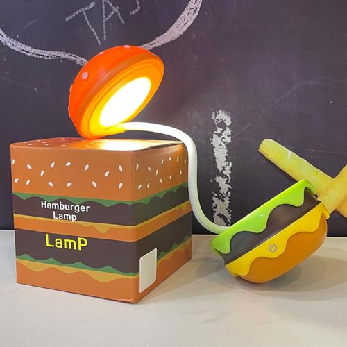 Lampe de bureau hamburger rechargeable à intensité variable avec un col réglable pour pépinière - 6