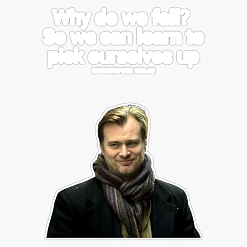 Christopher Nolan, Quote Bumper Sticker Vinyl Decal 5"