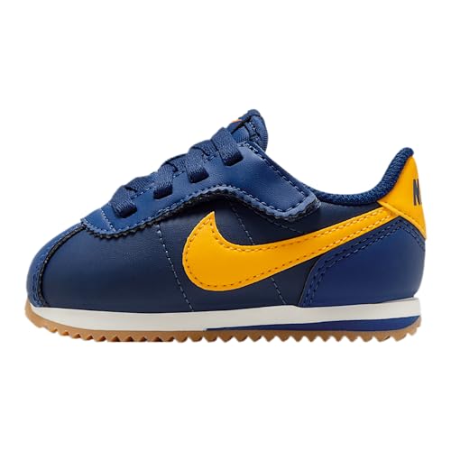 Nike Cortez EasyOn Baby/Toddler Shoes (DM0952-401, Midnight Navy/Blue Void/Sail/University Gold)