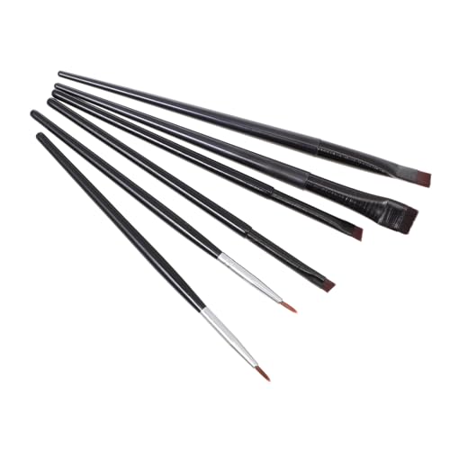 Healvian 6Piezas Pinceles De Maquillaje Para Delineador De Ojos Creativo Artificial Para Maquillaje