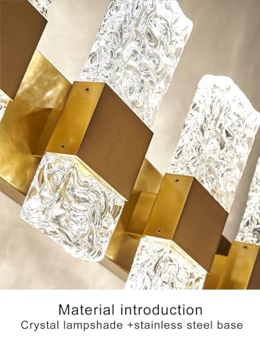 image for OYLYW LED Gold Bathroom Vanity Lights Fixtures Modern Crystal 40W Brus