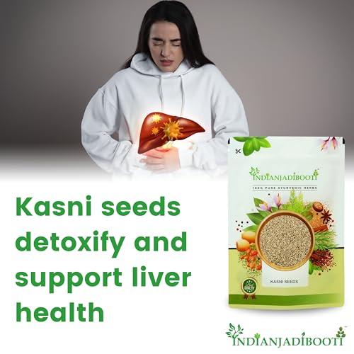 IndianJadiBooti Kasni Seeds (Cichorium intybus) – 100% Natural & Ayurvedic Herbal Seeds | 400 Grams