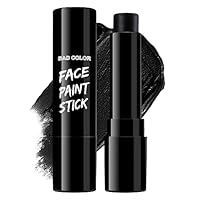 BADCOLOR Black Cream-Blendable Face Body Paint Stick for Adults Children Eye Black Softball Football Baseball Sports, Non-Toxic Hypoallergenic for Halloween SFX Makeup Cosplay Joker Costume Parties