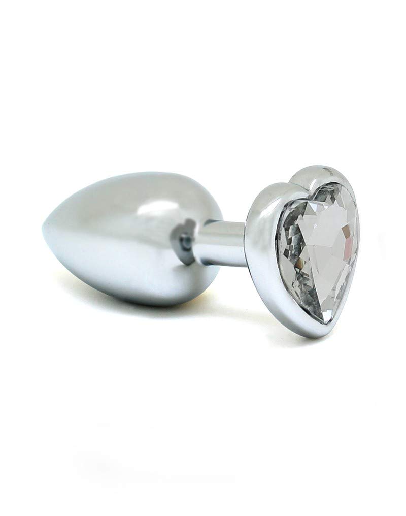 Rimba Butt Plug Small with Heartshaped Cristal, Unisex, 8094, 200 g