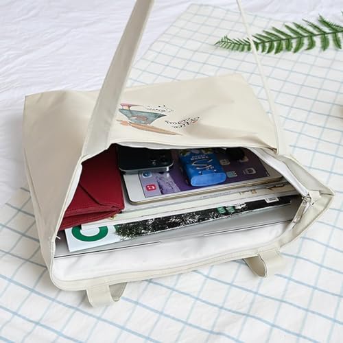 KeepCart Tote Bags For Women Girls Canvas Cute Tote Bags Fashion Bag for College Office - Image 6