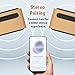 JVC Wireless Bluetooth Speaker - Retro Portable Speaker with Genuine Wood Design, Palm-Sized, Great for Travel, Home, Office use - Up to 12 Hr Battery - Rich Sound, USB-C and Aux Input - SPWS1BT
