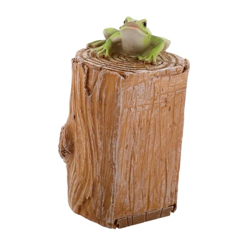 Operitacx Cassettina Portachiavi Nascondi Chiavi Forma Rana Portagioie Statua Rana Da Giardino Per Giardino Deposito Nascondi Soldi