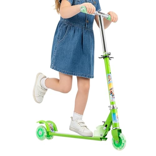 Patinete para – 2 ruedas ligero altura ajustable – Patinete plegable con altura ajustable, para edades de 3 a 10 años deportes al aire libre paseo jardín, parque viaje, camping, cumpleaños, vacaciones