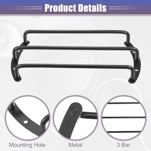 VekAuto Universaler schwarzer Eisenlautsprechergrill 8 Zoll Audio-Lautsprecher-Subwoofer-Grill Gitter 8 Zoll 3 Bar Lautsprechergrill Woofer Schutzabdeckung - Packung mit 1