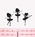 Ballerino Adesivo murale Ballerina Adesivo murale Adesivo per finestra Balletto Studio Adesivo rimovibile per sfondo in vinile Murale A9 85X57CM