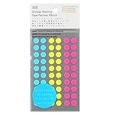 ニトムズ STALOGY マスキング丸シール 8mm シャッフルネオン S2234