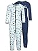 Produktbild NAME IT Baby Jungen NMMNIGHTSUIT 2P Ensign Blue NOOS Schlafstrampler, Mehrfarbig, 80 (2erPack)
