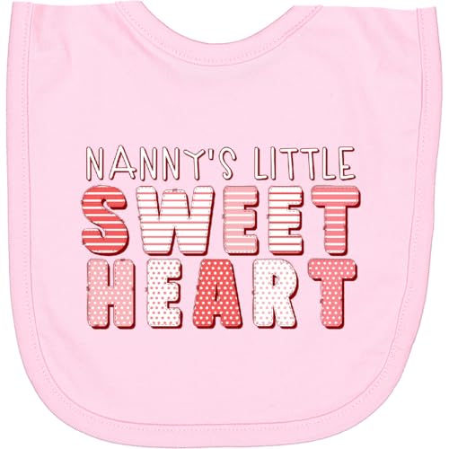 inktastic Nanny's Little Sweet Heart Newborn Bib