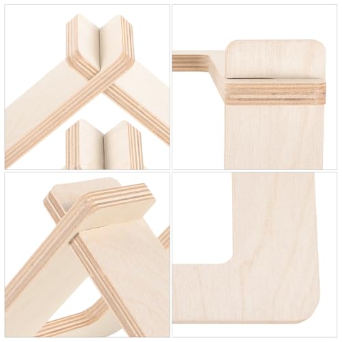Soporte de madera para bicicletas y scooter de diseño simple para garaje 4