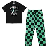 Demon Slayer Tanjiro Kamado Demon Slayer Corps Men's Sleep Set-XXL Multicolored