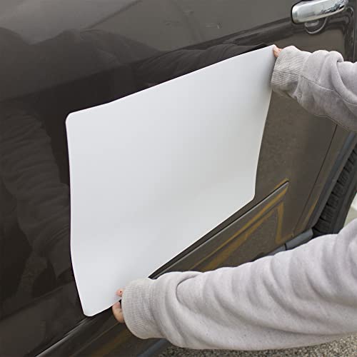 Image of 2 Pack of Blank Magnets with Rounded Corners, Blank Car Magnet Set - Magnet for Commercial or Marketing Vehicles /Cars to Advertise Business, Company Logo, and Prevent Car Scratches & Dents (18x24)