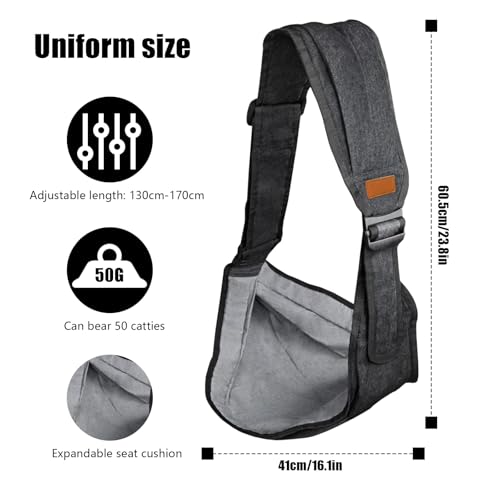 Jomdjmskes Babytrage, Verstellbare Kleinkind Trage Seitlich, Ergonomisch Toddler Carrier, Leichte Babytrage Neugeborene ab Geburt, Multifunktionale Tragegurt Baby, Kleinkinder bis 25KG (Schwarz)