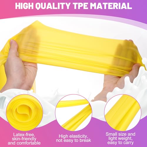 Image of 5 Pcs Resistance Bands, Professional Exercise Bands Elastic Stretch Bands for Fitness Yoga Pilates Stretching Strength Training, Workout Bands for Women and Men Home Gym