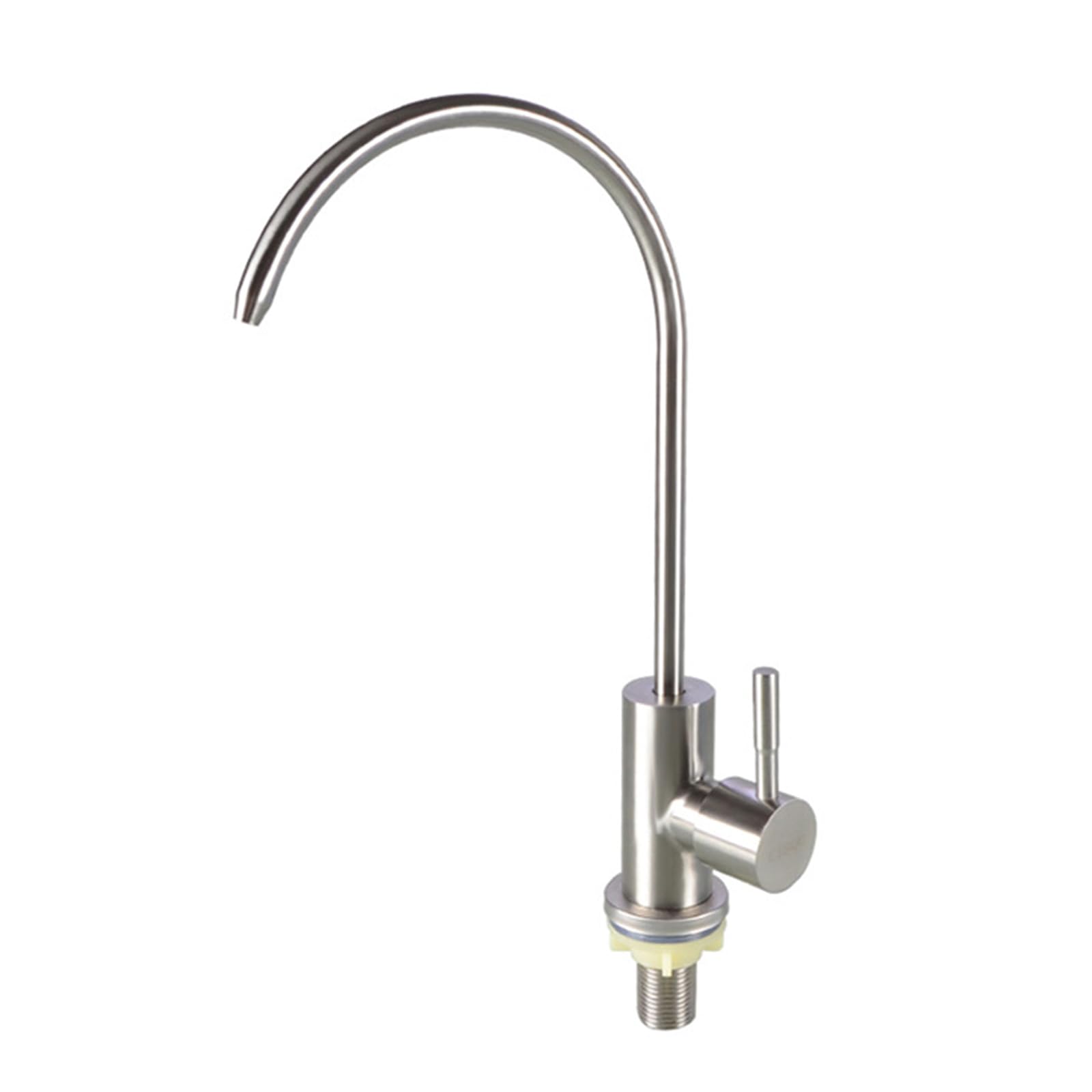 WDSOPK faucet Filter Swan Neck Kitchen Tap Stainless Steel Brushed Drinking Water Faucet for Sink