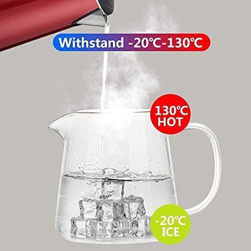 PluieSoleil Clear Glass Teapot with Infuser, Round Shape Infuser Tea Pot, Heat Resistant Borosilicate Glass Strainer Teapot, Stovetop Safe Tea Maker 450ML - Image 3