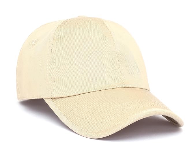 Cotton Plain Baseball Caps for Men & Women Adjustable Free Size, Lightweight Breathable Unisex Cap for Sports Travel-image-6