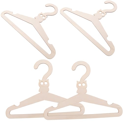 ULTECHNOVO 5pièces Lot de Cintres Bois pour Vêtements Garçon Fille Motif Animaux à Monter Soi-même